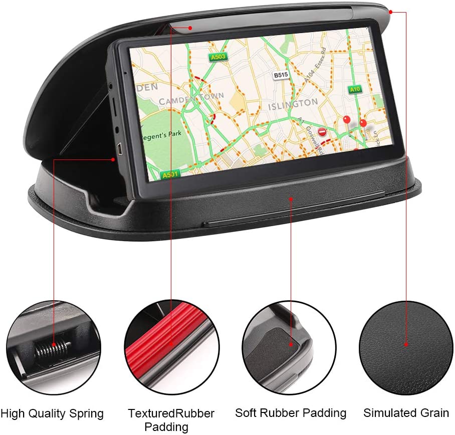 Mobile phone holder, non-slip, for Garmin Nuvi TomTom GPS